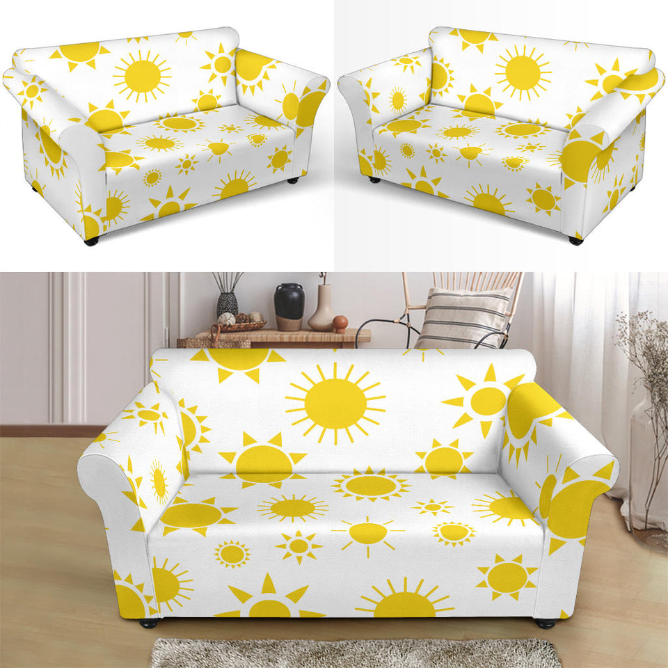 Sun Pattern Loveseat Couch Slipcover