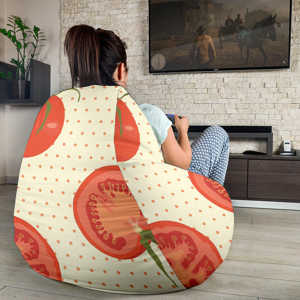 Tomato Dot Background Bean Bag Cover