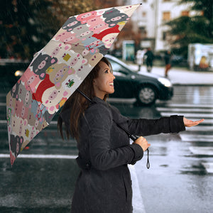 Pig Pattern Print Design 02 Umbrella