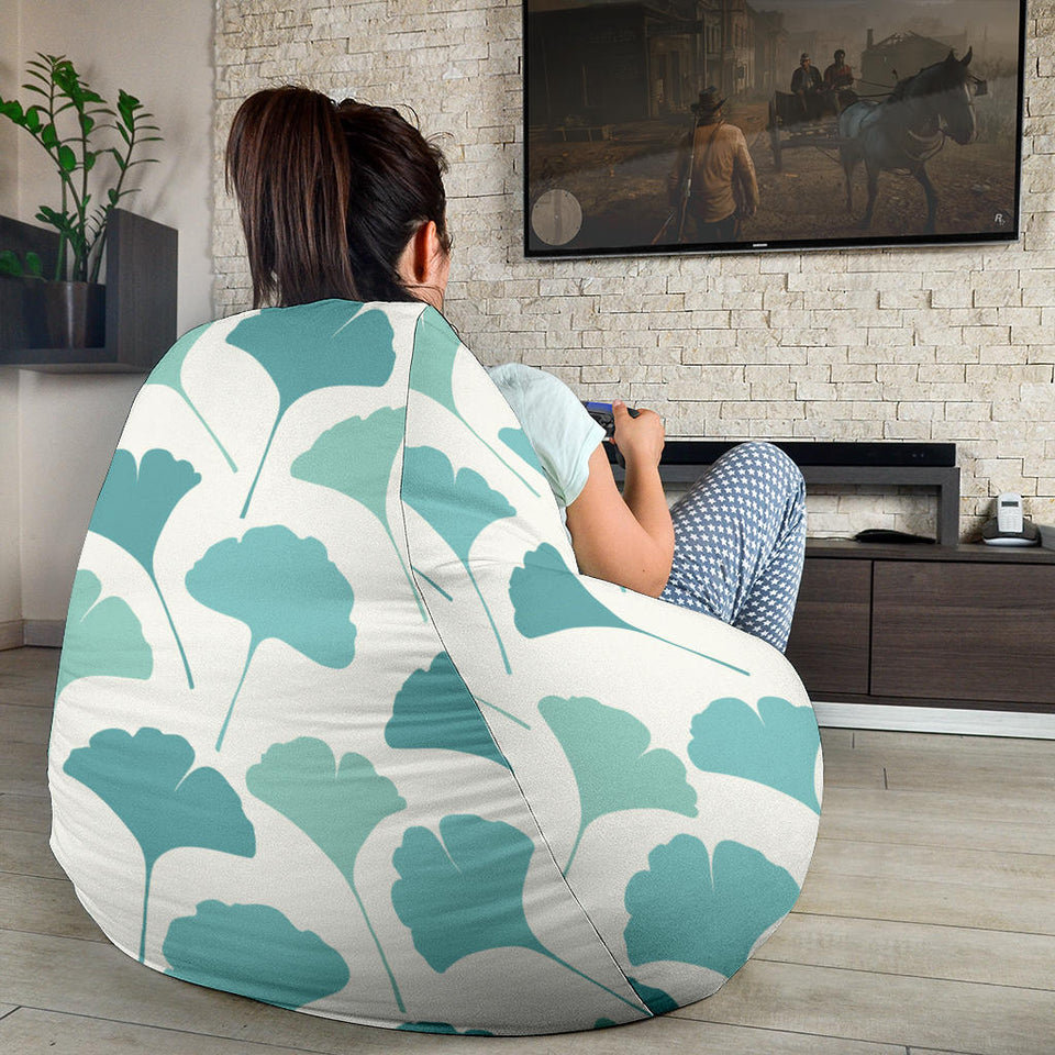 Green Ginkgo Leaves Pattern Bean Bag Cover