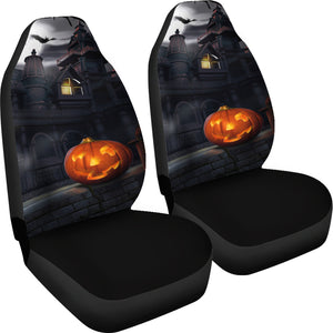 Spooky House Halloween Car Seat Covers