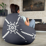 Nautical Steering Wheel Rope Pattern Bean Bag Cover