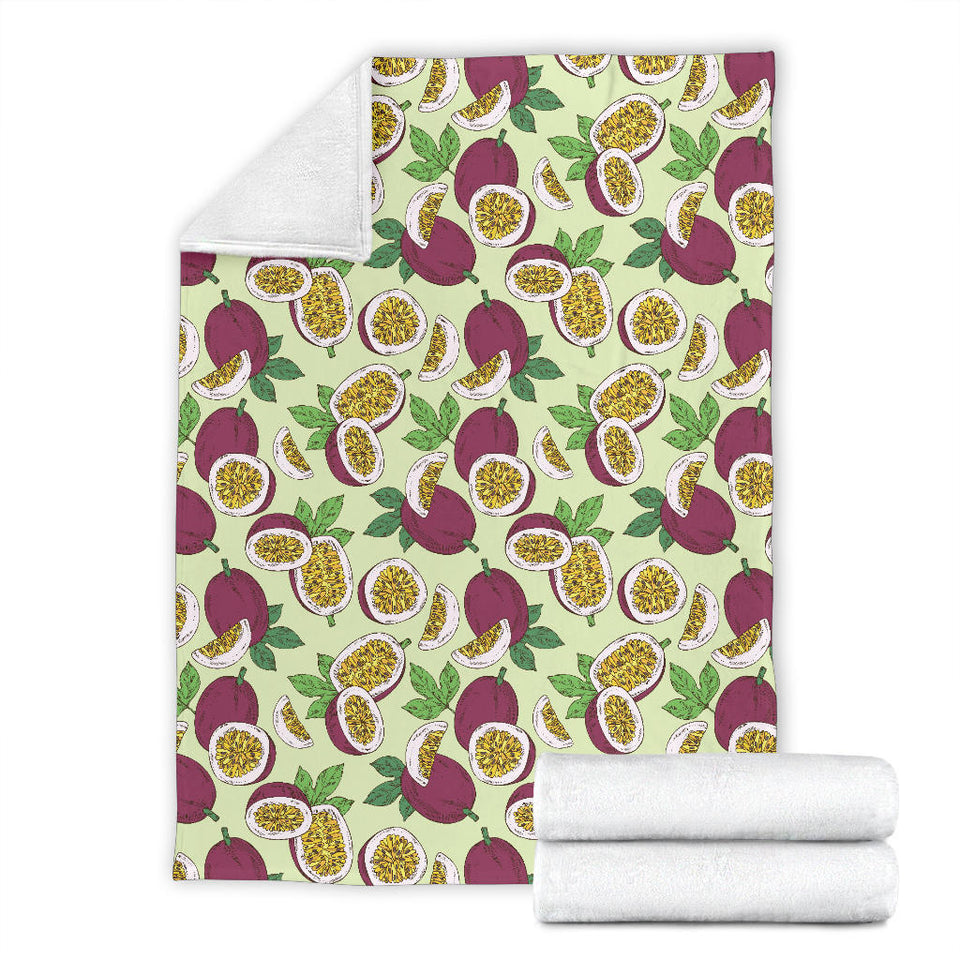 Passion Fruit Pattern Premium Blanket