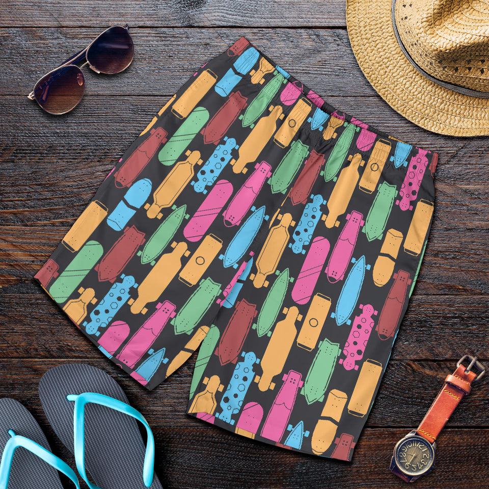Skate Board Pattern Print Design 02 Men Shorts