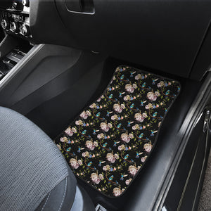 Hummingbird Pattern Print Design 03 Front Car Mats