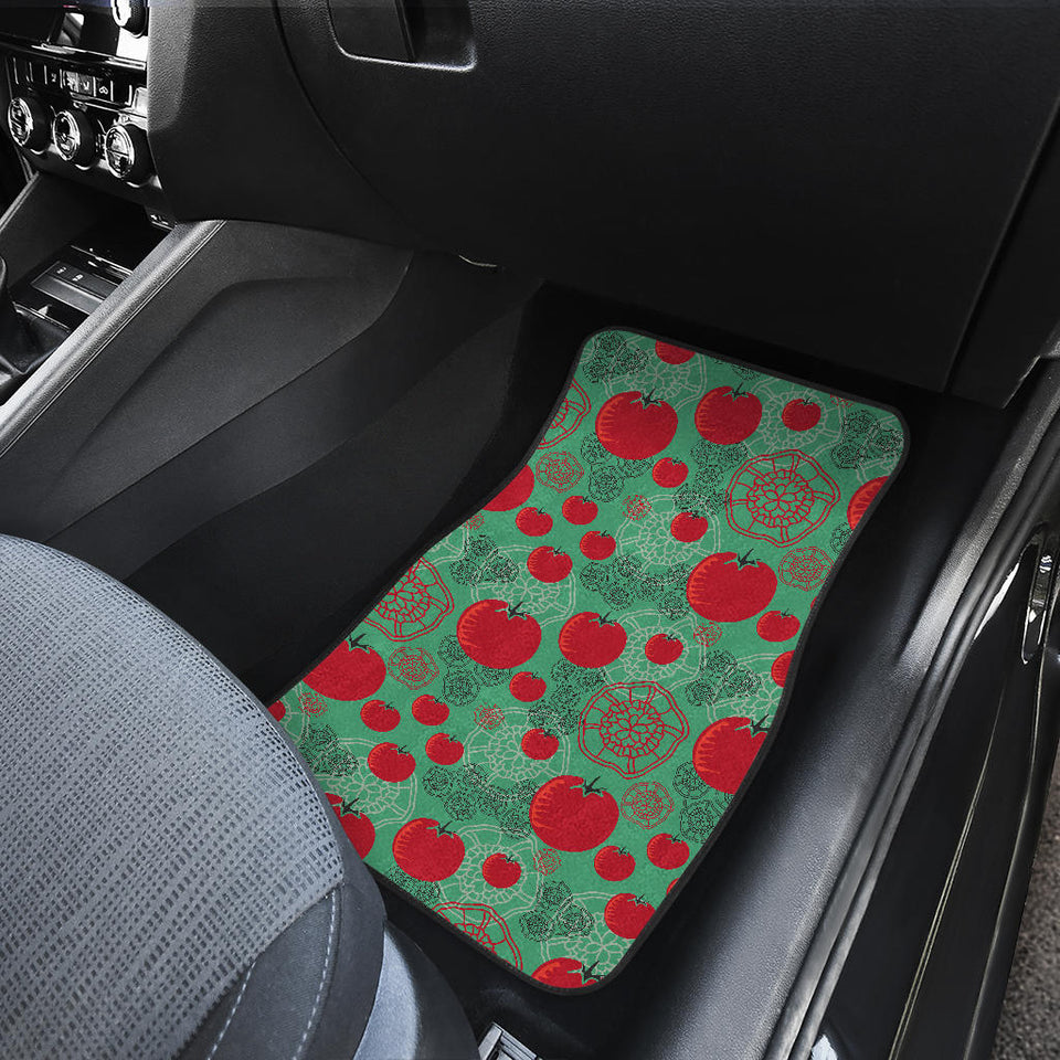 Tomato Design Pattern Front Car Mats