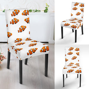 Clown Fish Pattern Print Design 03 Dining Chair Slipcover