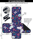 Colorful butterfly flower pattern.eps Chair Cover Protector