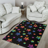 Colorful Star Pattern Area Rug