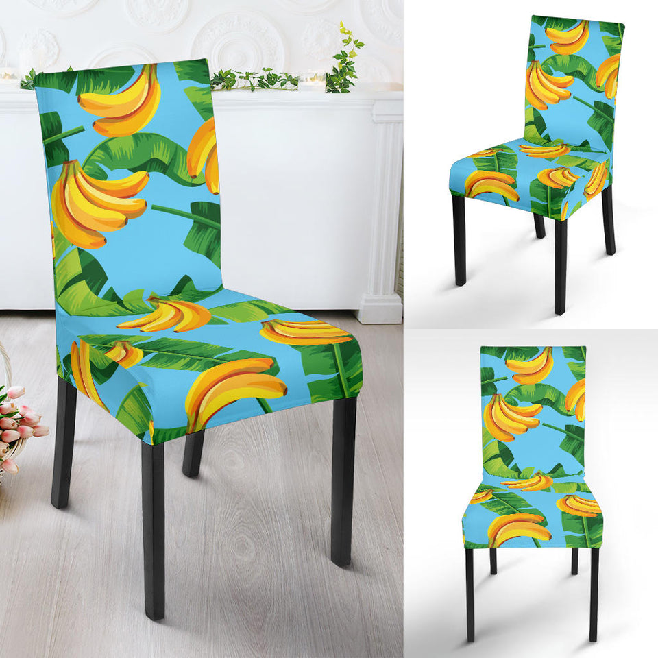 Banana Leaves Banana Design Pattern Dining Chair Slipcover