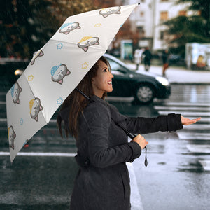Cute Siberian Husky Pattern Umbrella