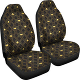Casino Cards Suits Pattern Print Design 01 Universal Fit Car Seat Covers
