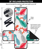 Watercolor bowling pattern Recliner Cover Protector