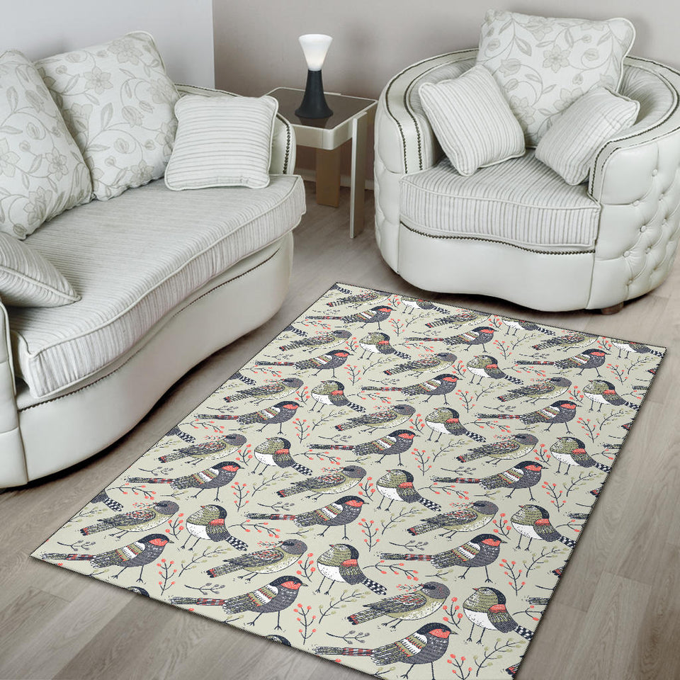 Pigeon Pattern Print Design 04 Area Rug