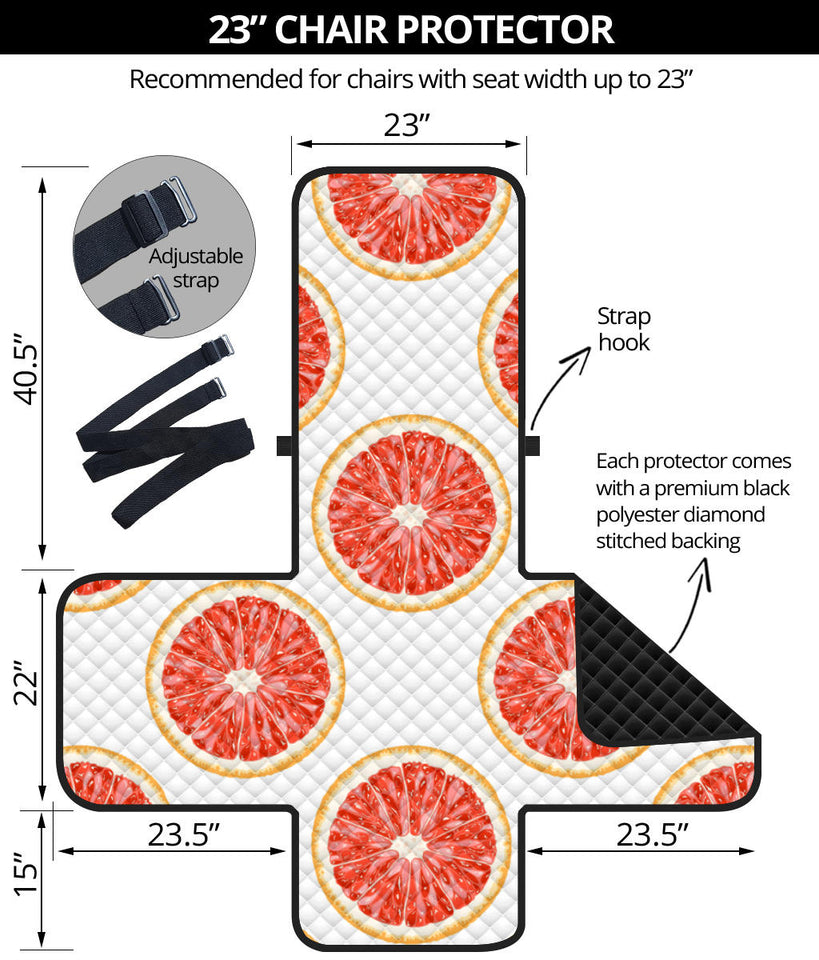 Grapefruit pattern Chair Cover Protector