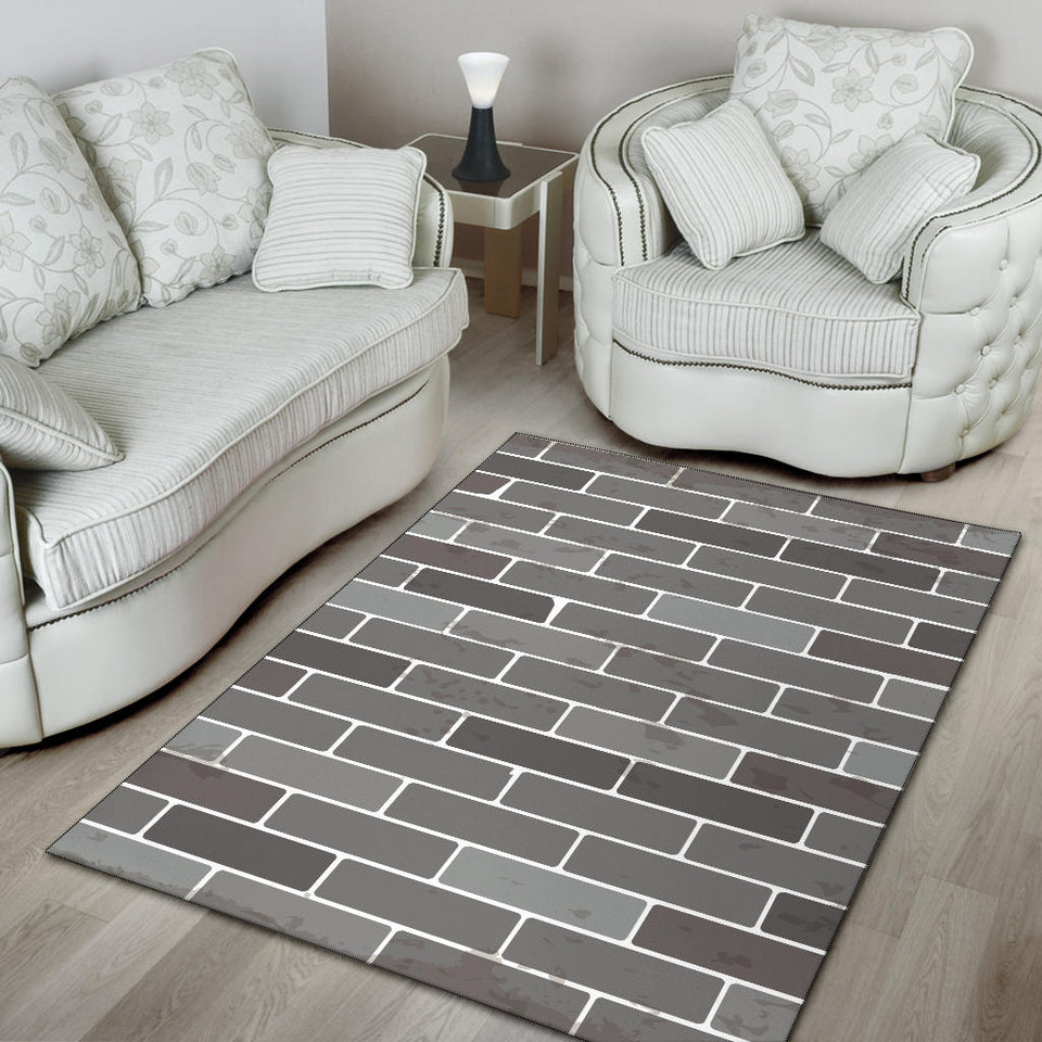 Brick Printed Pattern Print Design 05 Area Rug