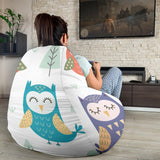 Cute Owl Pattern Bean Bag Cover