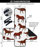Horses running pattern background Chair Cover Protector