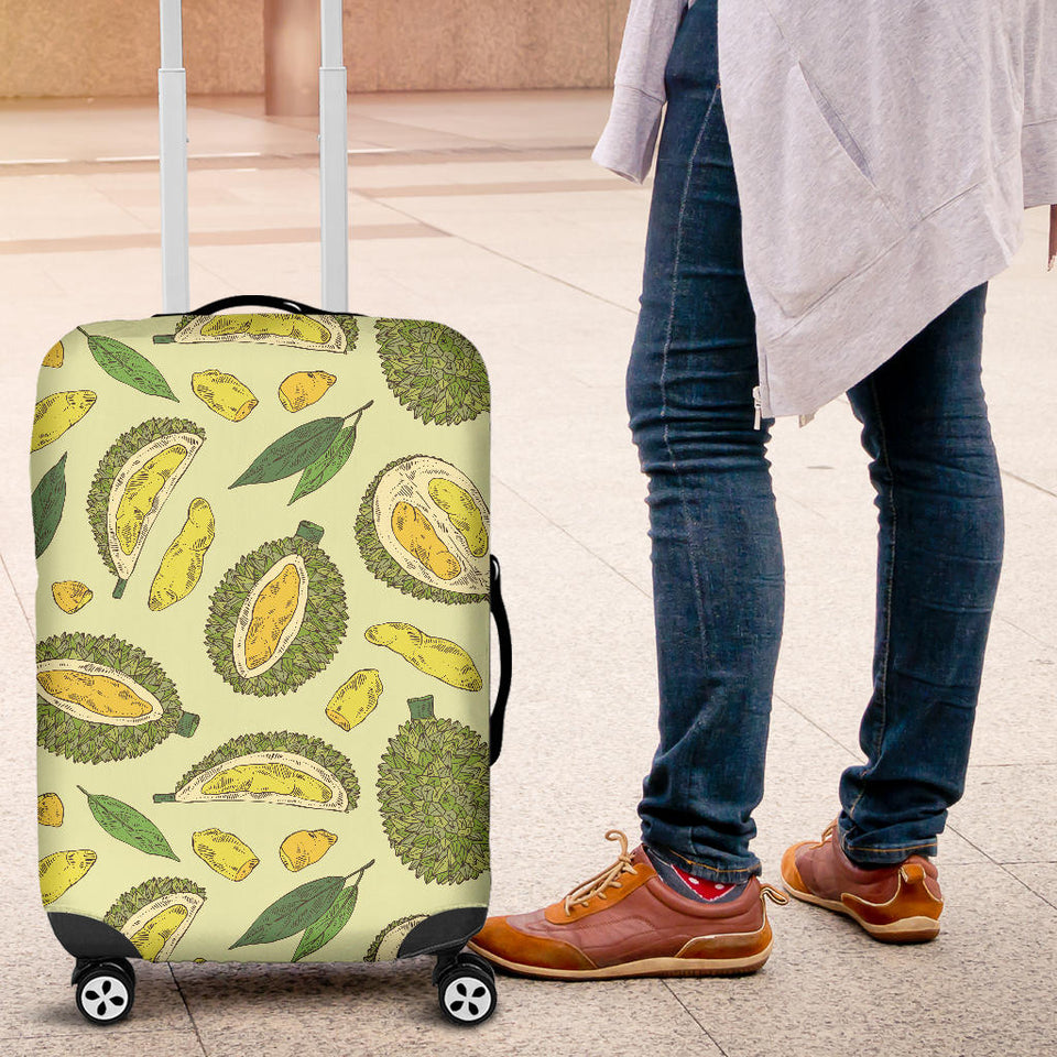 Durian Leaves Pattern Background Luggage Covers