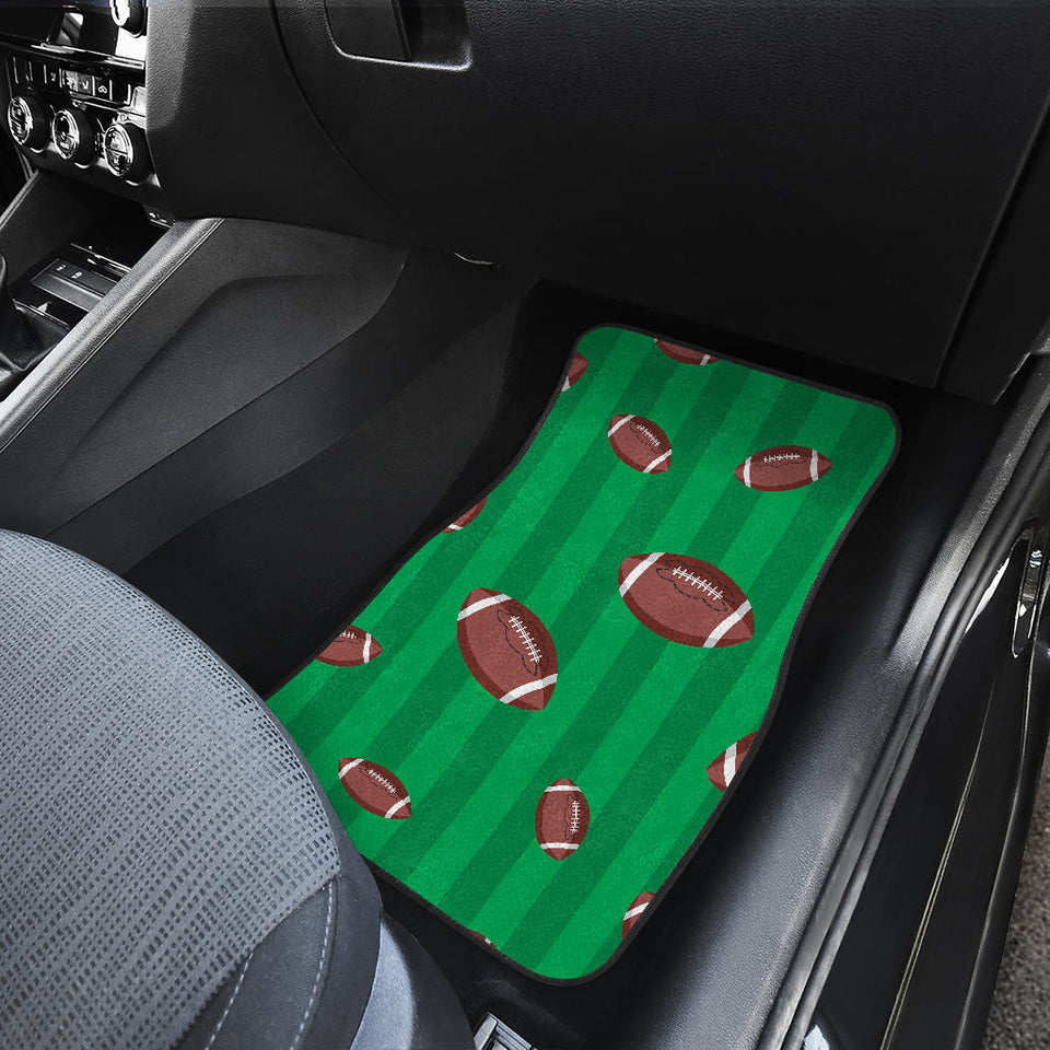 American Football Ball Field Background Front And Back Car Mats