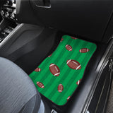 American Football Ball Field Background Front And Back Car Mats
