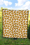 Hamburger Pattern Print Design 03 Premium Quilt