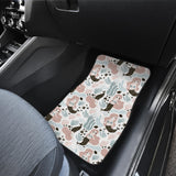 Cute Mermaid Pattern Front And Back Car Mats