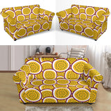 Passion Fruits Slice Pattern Loveseat Couch Slipcover