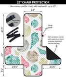 Colorful shell pattern Chair Cover Protector