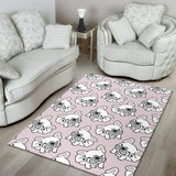 Cute French Bulldog Pattern Area Rug