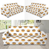 Pretzels Pattern Print Design 02  Sofa Slipcover
