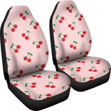 Cherry Pattern Pink Background  Universal Fit Car Seat Covers