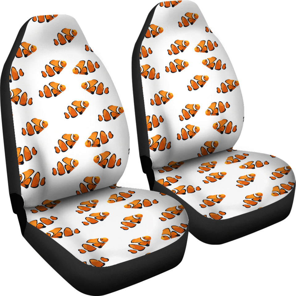Clown Fish Pattern Print Design 03 Universal Fit Car Seat Covers