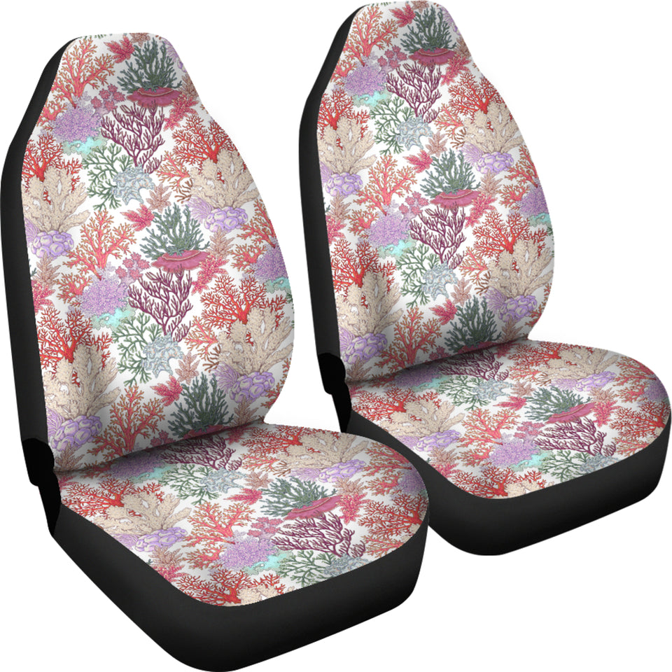 Coral Reef Pattern Print Design 03 Universal Fit Car Seat Covers