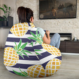 Pineapples Pattern Striped Background Bean Bag Cover