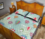 Hot Air Balloon design Pattern Quilt Bed Set
