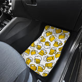 Beer Design Pattern Front And Back Car Mats