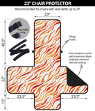 Fire flame watercolor pattern Chair Cover Protector