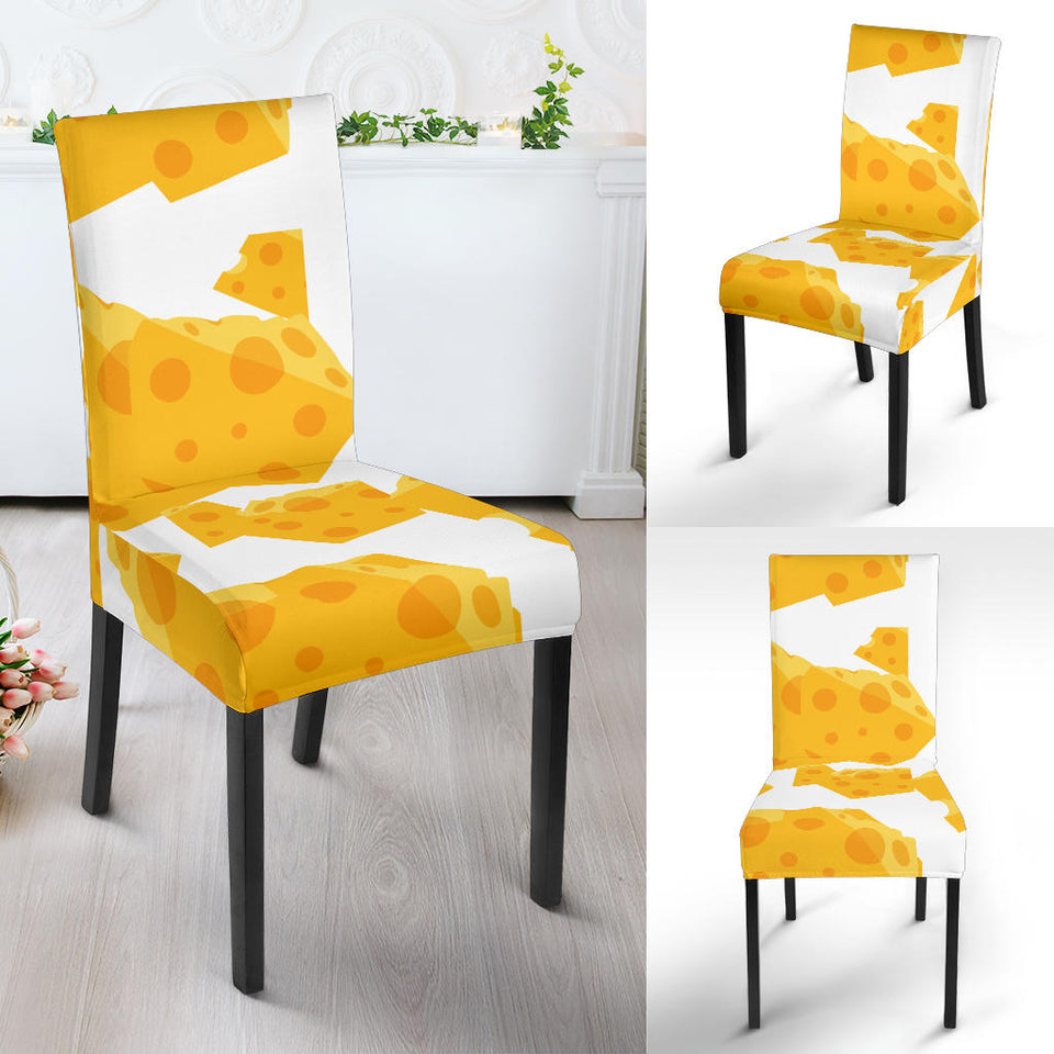 Cheese Slice Pattern Dining Chair Slipcover