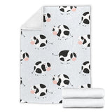 Cute Cows Pattern Premium Blanket