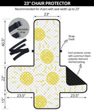 hand drawn sun pattern Chair Cover Protector