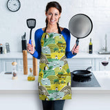 Hand Drawn Windmill Pattern Adjustable Apron