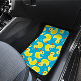 Duck Toy Pattern Print Design 04 Front and Back Car Mats