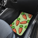 Carrot Pattern Print Design 05 Front and Back Car Mats