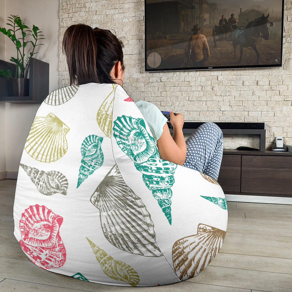Colorful Shell Pattern Bean Bag Cover
