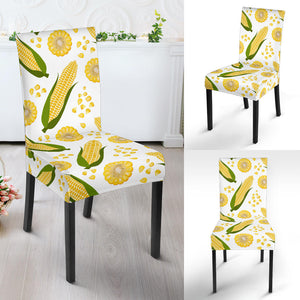 Corn Pattern Print Design 05 Dining Chair Slipcover