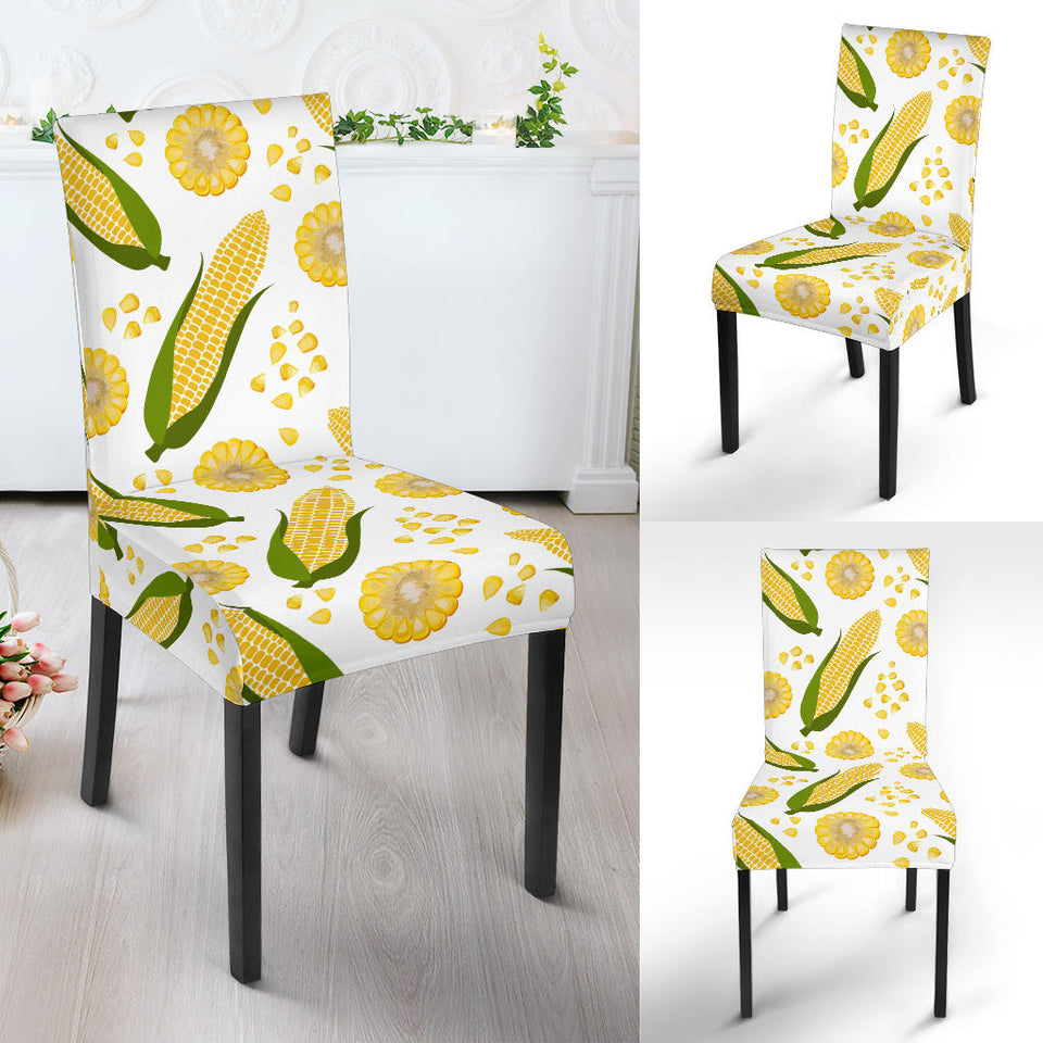 Corn Pattern Print Design 05 Dining Chair Slipcover