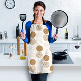 Gold Texture Mushroom Pattern Adjustable Apron