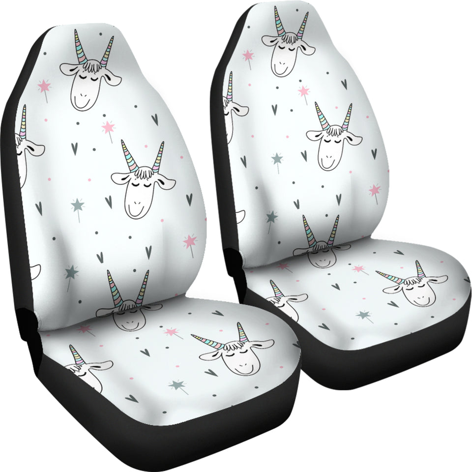 Cute Goat Design Pattern Universal Fit Car Seat Covers