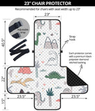 Cute cartoon dinosaurs tree pattern Chair Cover Protector